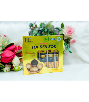 NƯỚC ÉP TỎI ĐEN SOK ( HỘP 10 CHAI 100 ML KHÔNG ĐƯỜNG )